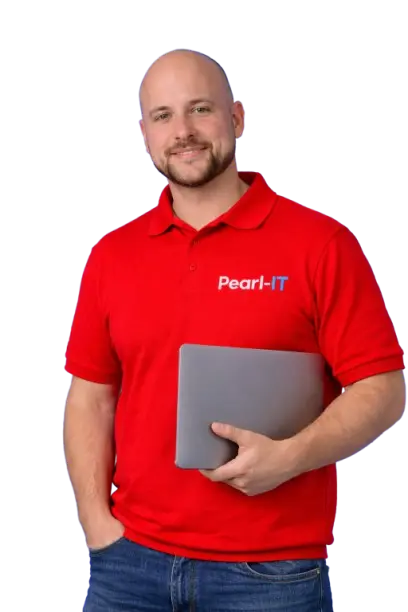 Trouwe Pearl-IT specialist, staat klaar om uw bedrijf te voorzien van de beste ICT dienstverlening.